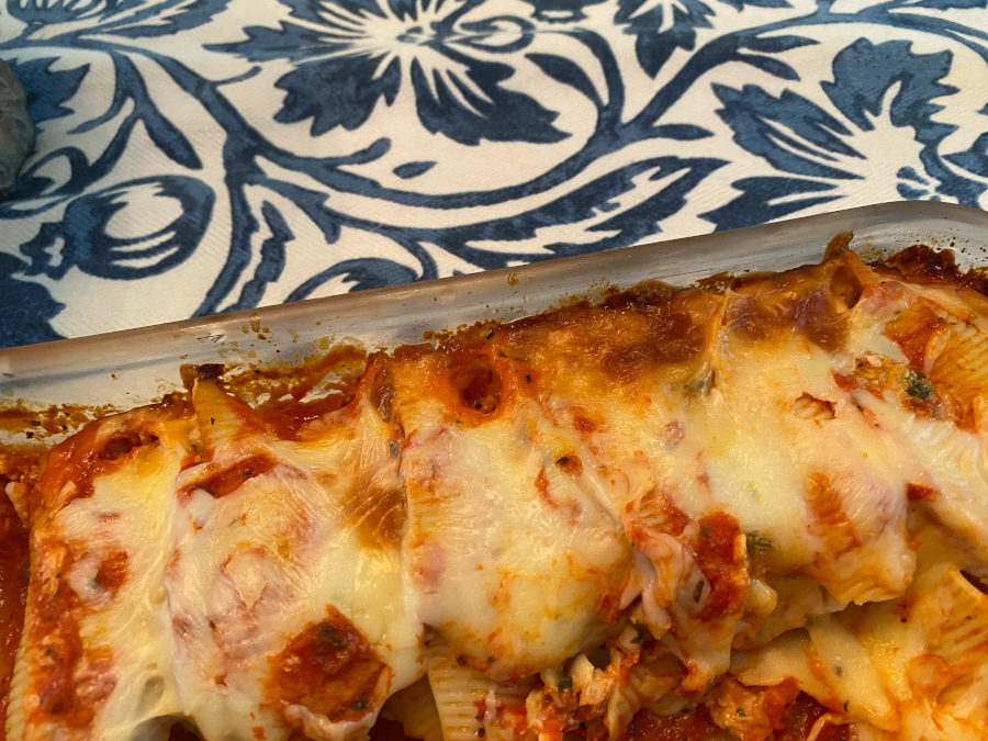 Sneaky Stuffed Shells Using Rescued Items